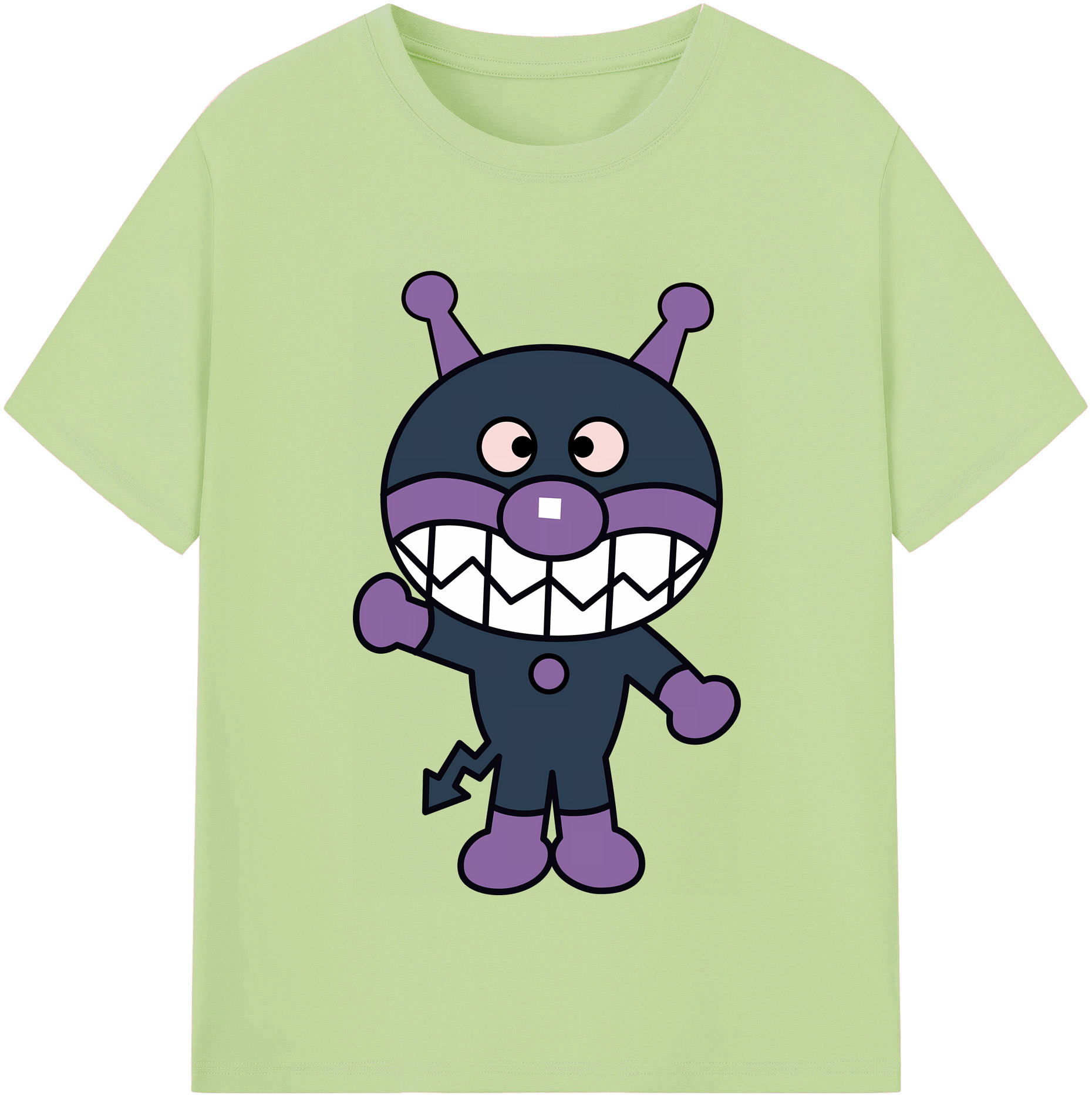 （画像用） アンパンマン Anpanman 綿100％半袖Tシャツ（フロントプリント）